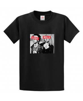 Love Kills Sid and Nancy Classic Unisex Kids and Adults T-Shirt for Love Movie Fans